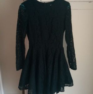 Black Lace skater dress